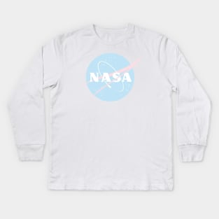 Pastel NASA Kids Long Sleeve T-Shirt